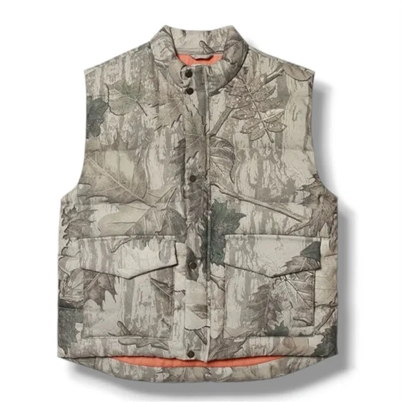 Elwood Puffer Vest In Real Camo - Picture 2 of 4